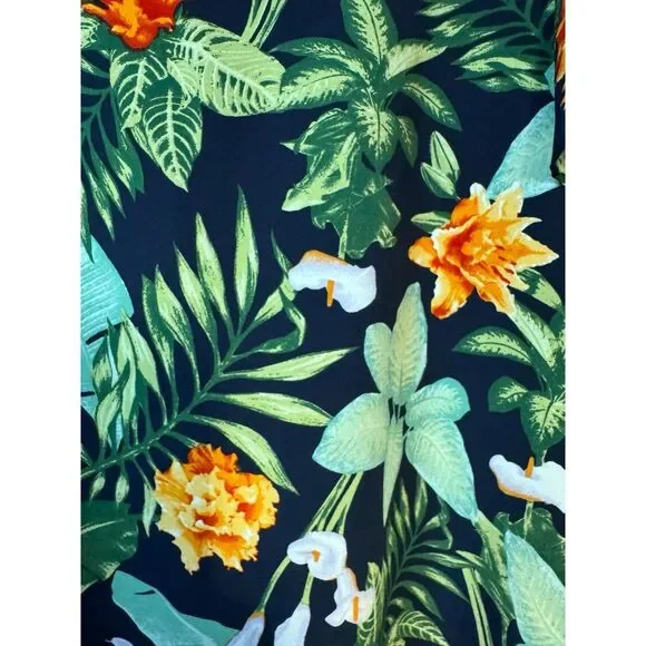 Entro Tropical Print Dress Size 1X - Picture 2 of 6